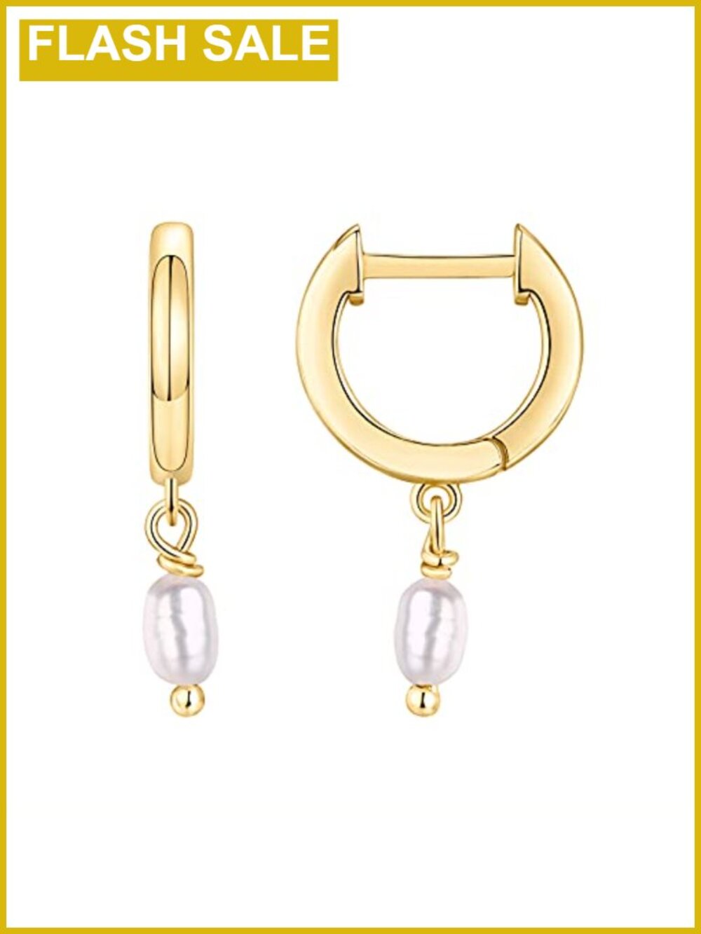 14K Gold Plated Dainty Charms Huggie Hoop Earrings 925 Sterling Silver Post